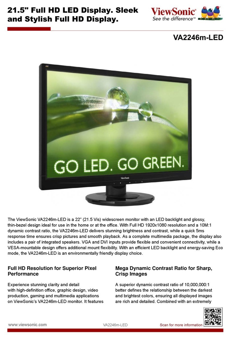 ViewSonic VA2246m-LED User manual