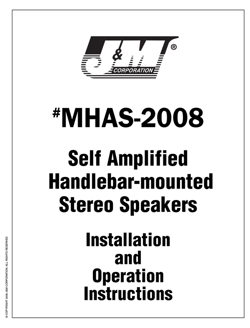 J&M Corporation MHAS-2008 Installation and operation instructions