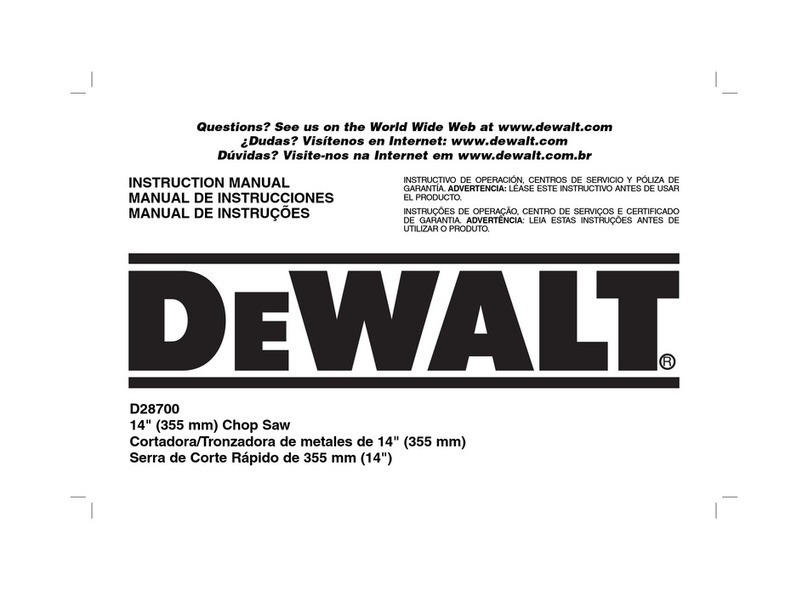 DeWalt D28700 instruction manual