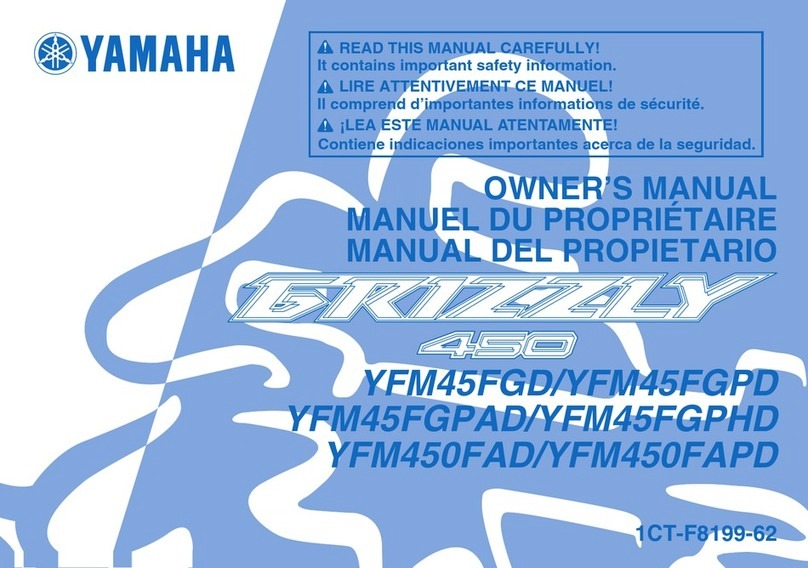Yamaha Grizzly 450 YFM45FGPD User manual