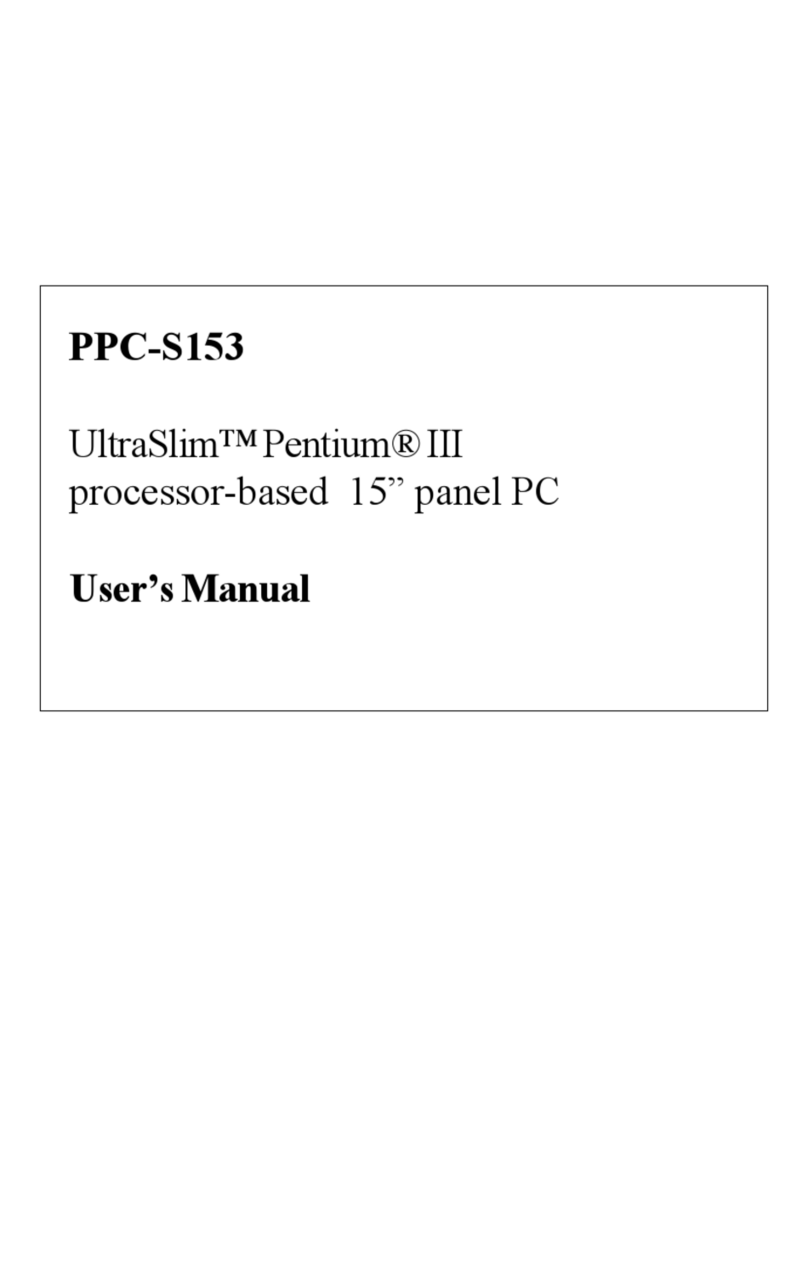 Advantech UltraSlim PPC-S153 user manual