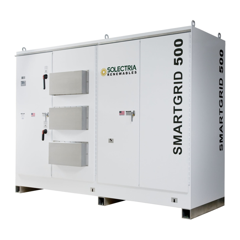 Solectria Renewables SGI 500 Installation and operation manual