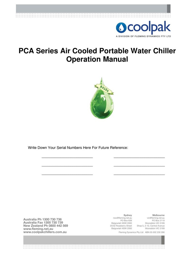 Coolpak PCA050 Operation manual