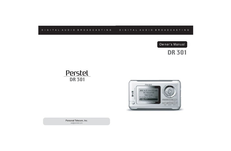 Perstel DR 301 owner's manual
