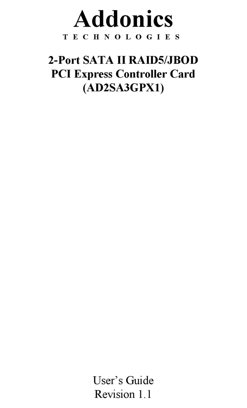 Addonics Technologies AD2SA3GPX1 user guide