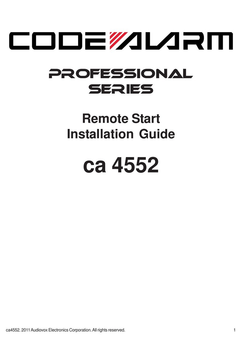 Code Alarm ca 4552 User manual