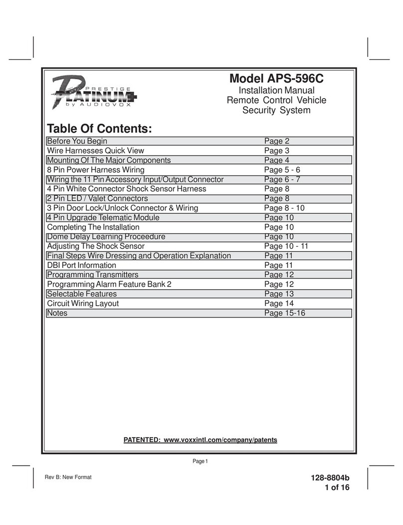 Audiovox APS-596C User manual