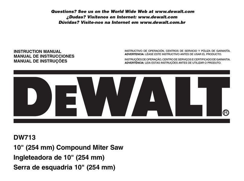 DeWalt DW713 User manual