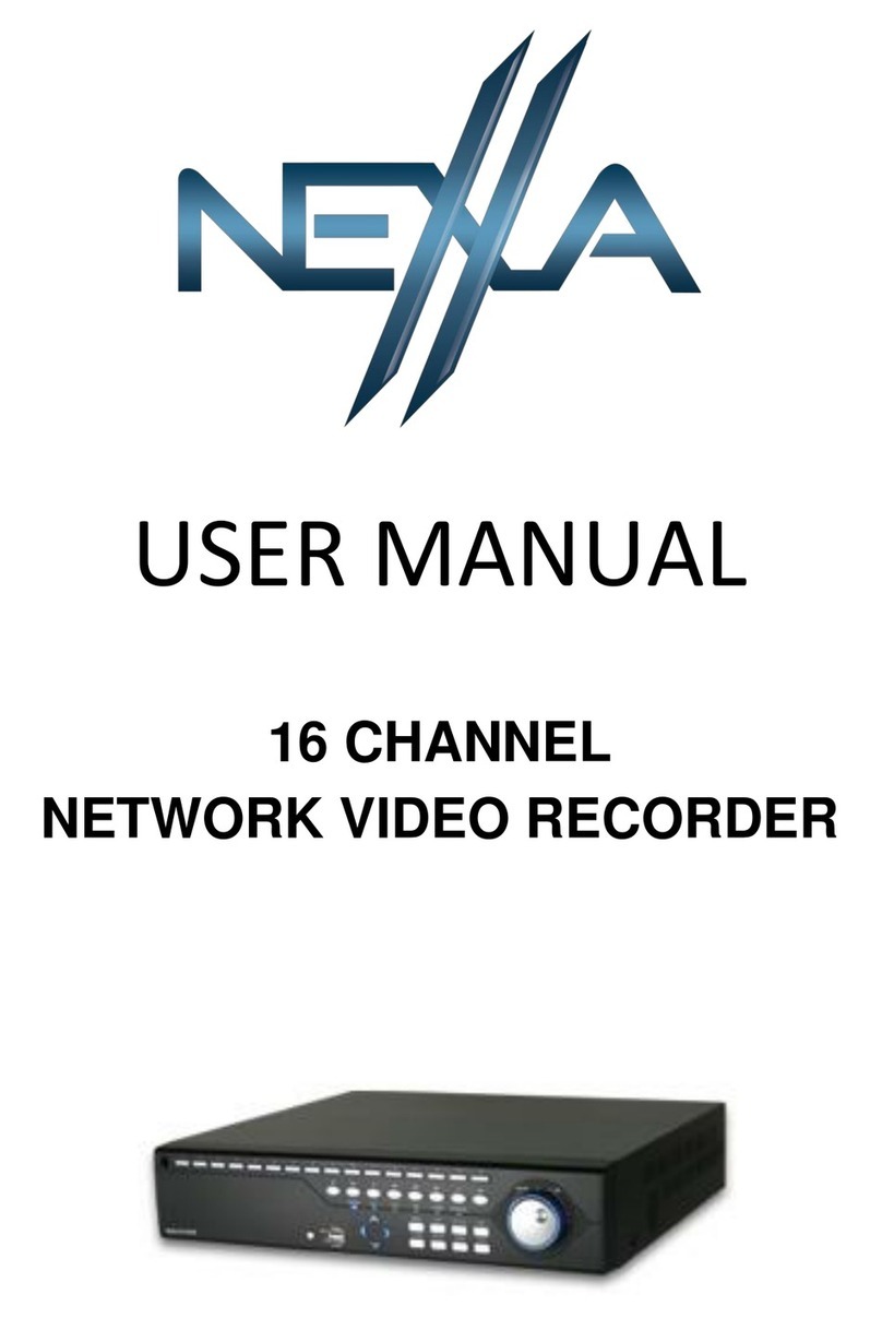 Nexxa 16 CHANNEL NETWORK VIDEO RECORDER user manual Nexxa 16 CHANNEL NETWORK VIDEO RECORDER user manual
