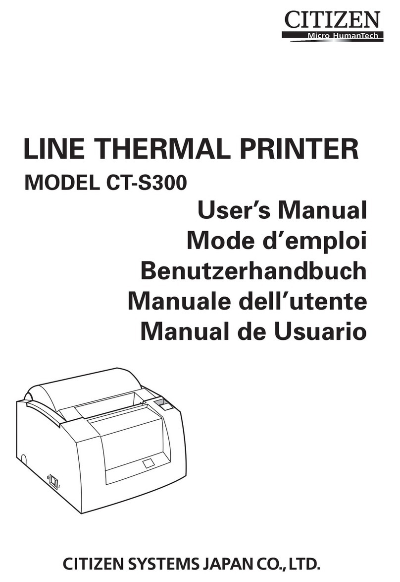 Citizen CT-S300 User manual