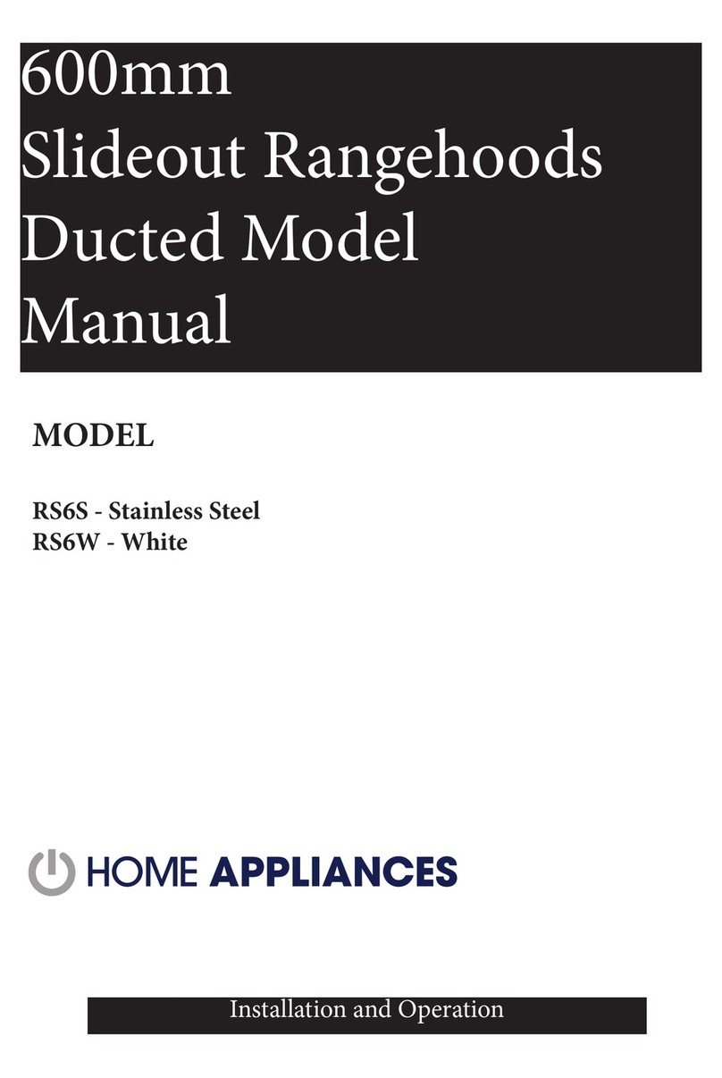 Home appliances RS6S Installation and operation