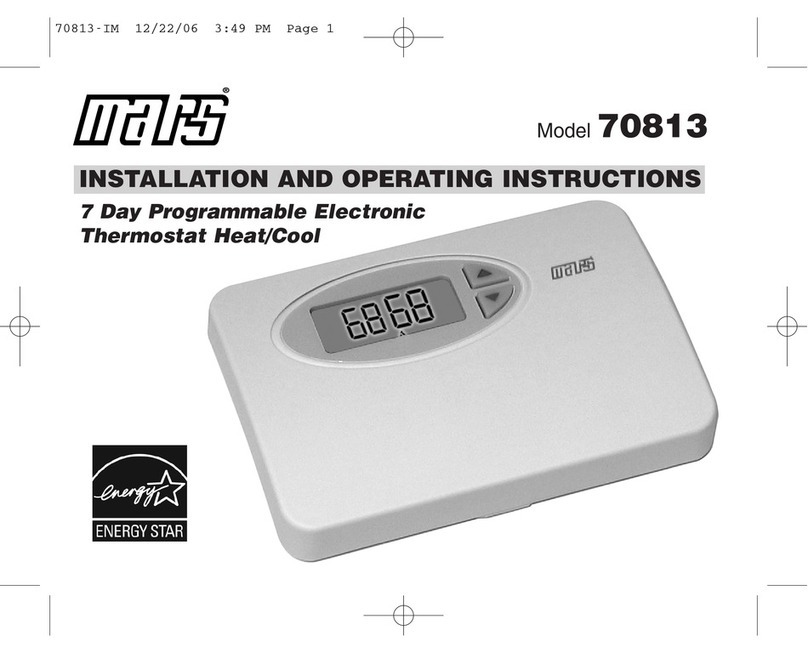 Mars 70813 Installation and operating instructions