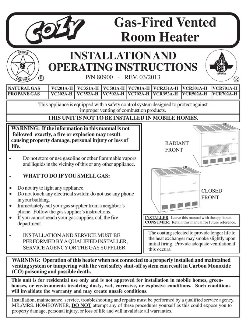 COZY VC201A-H and User manual