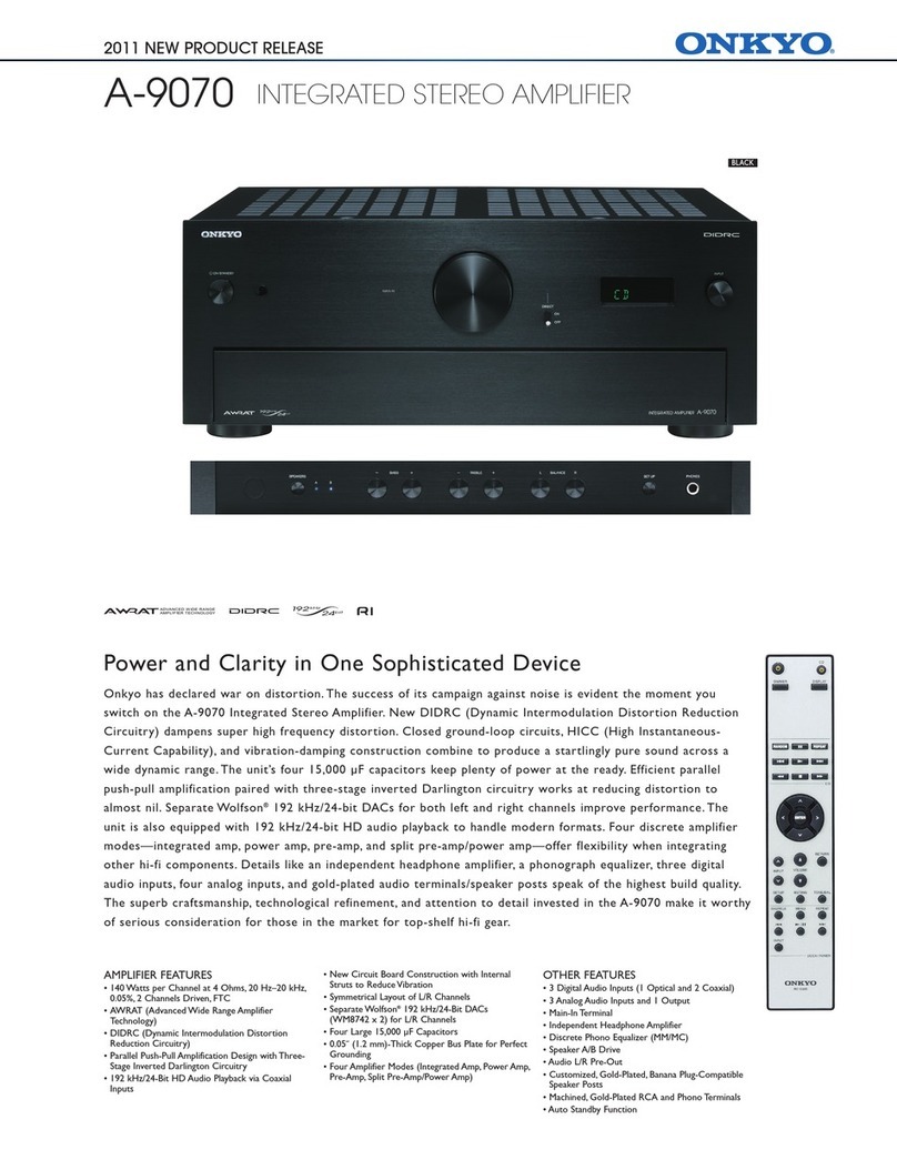 Onkyo A-9070 Specifications