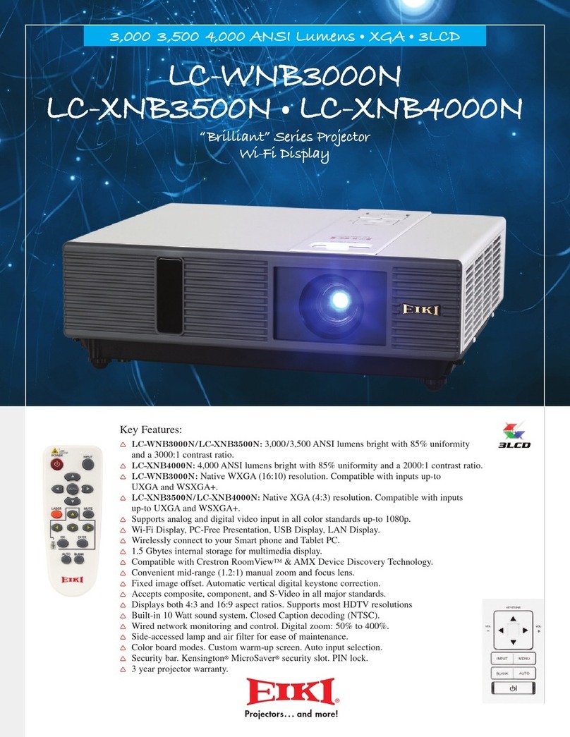 Eiki LC-WNB3000N User manual