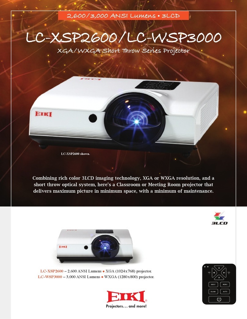 Eiki LC-XSP2600 User manual