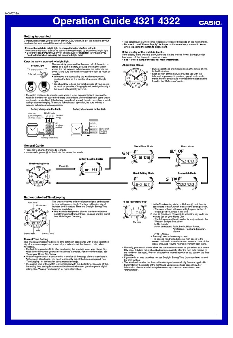Casio 4321 User manual