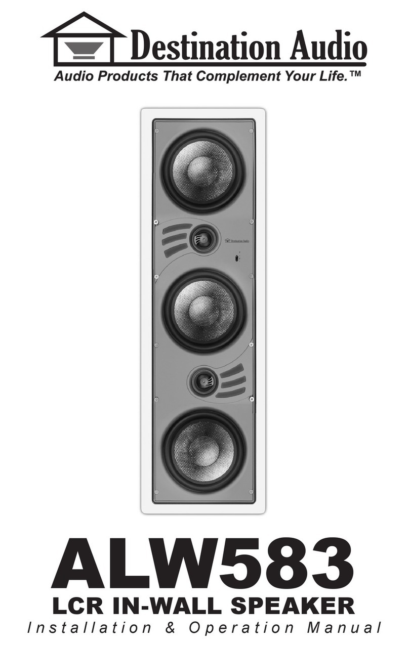 Destination Audio ALW583 User manual