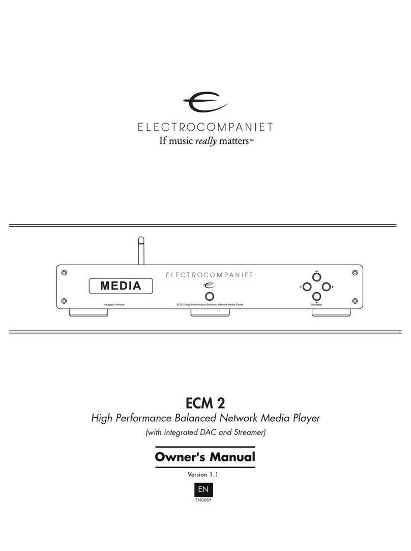 ELECTROCOMPANIET ECM 2 owner's manual ELECTROCOMPANIET ECM 2 owner's manual