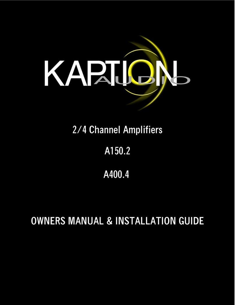 Kaption Audio A150.2 Troubleshooting guide