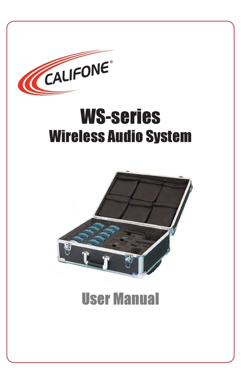 Califone WS Series user manual