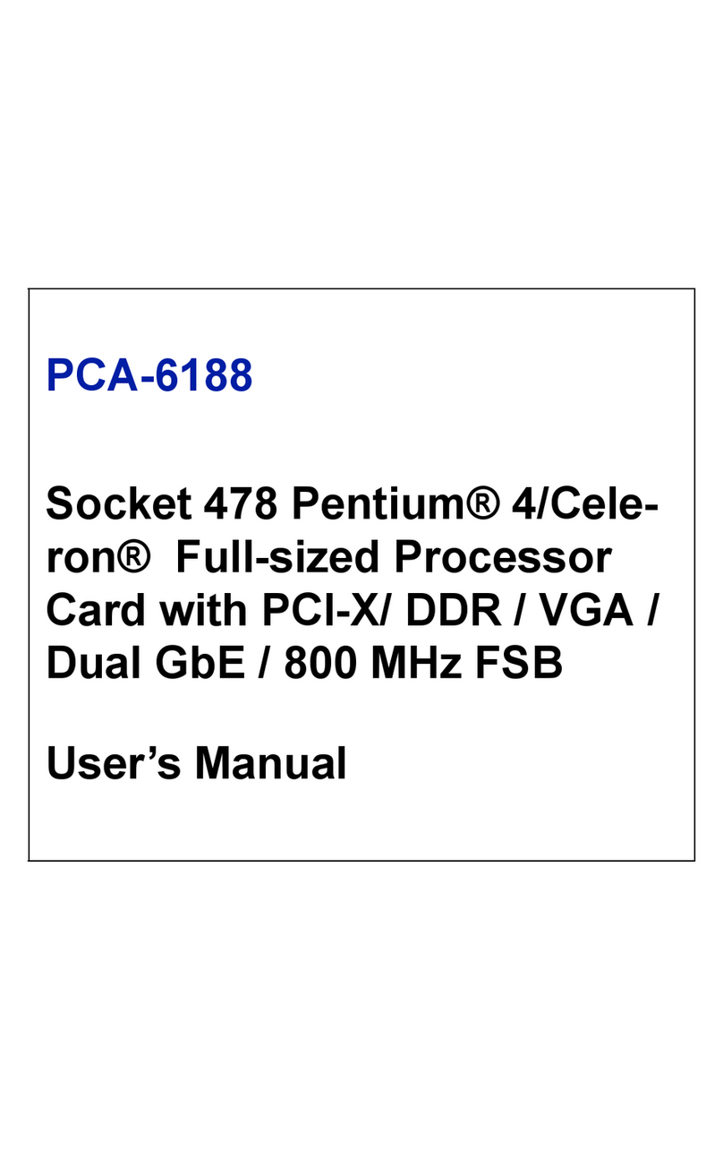 Advantech PCA-6188 User manual