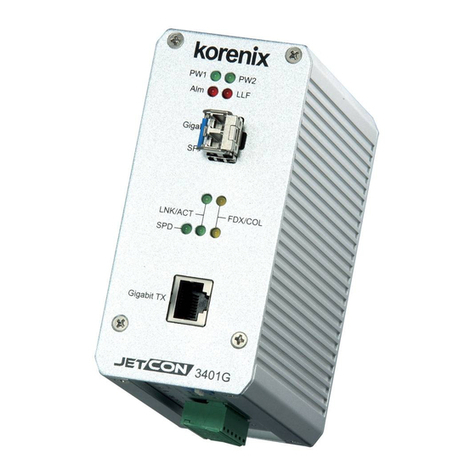 Korenix JetCon 3401G user manual Korenix JetCon 3401G user manual