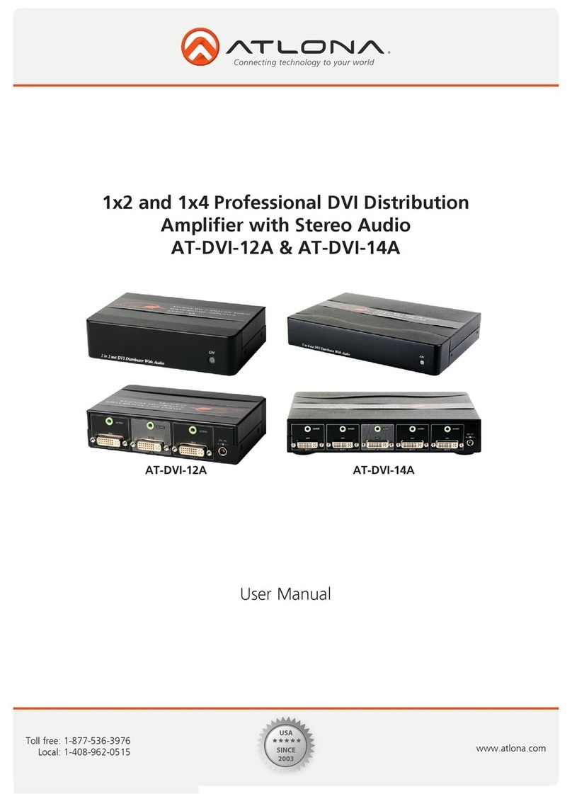 Atlona AT-DVI-12A user manual