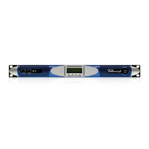 powersoft K2 DSP+AESOP User manual