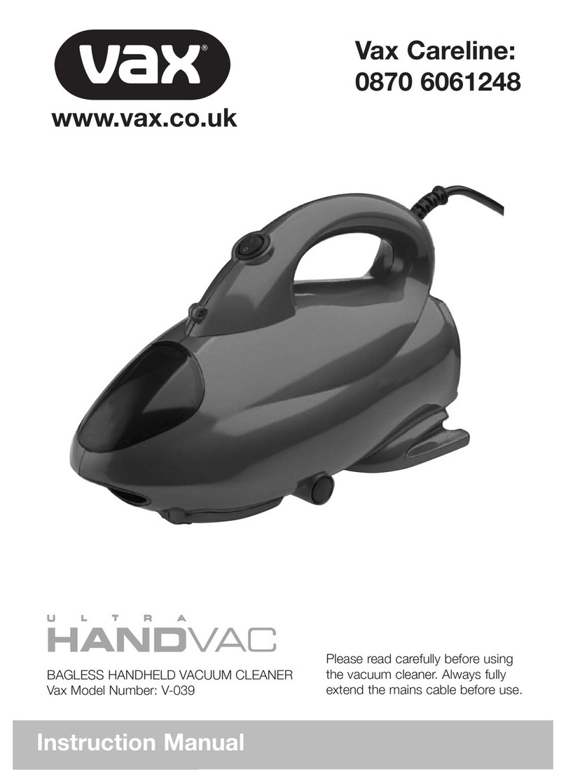 Vax V-044B Series User manual