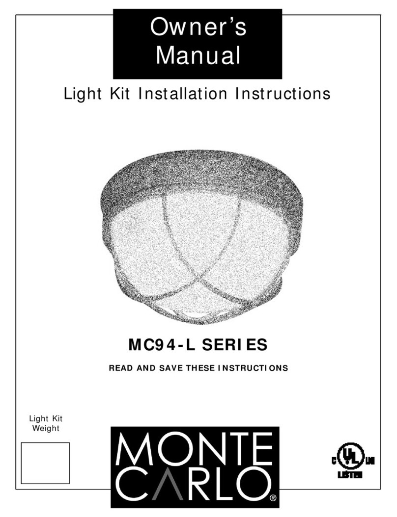 Monte Carlo Fan Company MC94-L series User manual