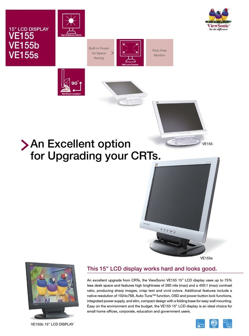 ViewSonic VE155B - 15" LCD Monitor User manual