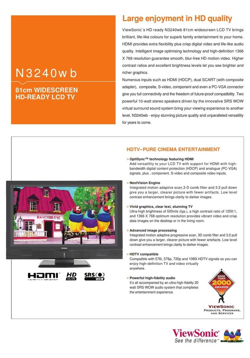 ViewSonic N3240wb Specifications