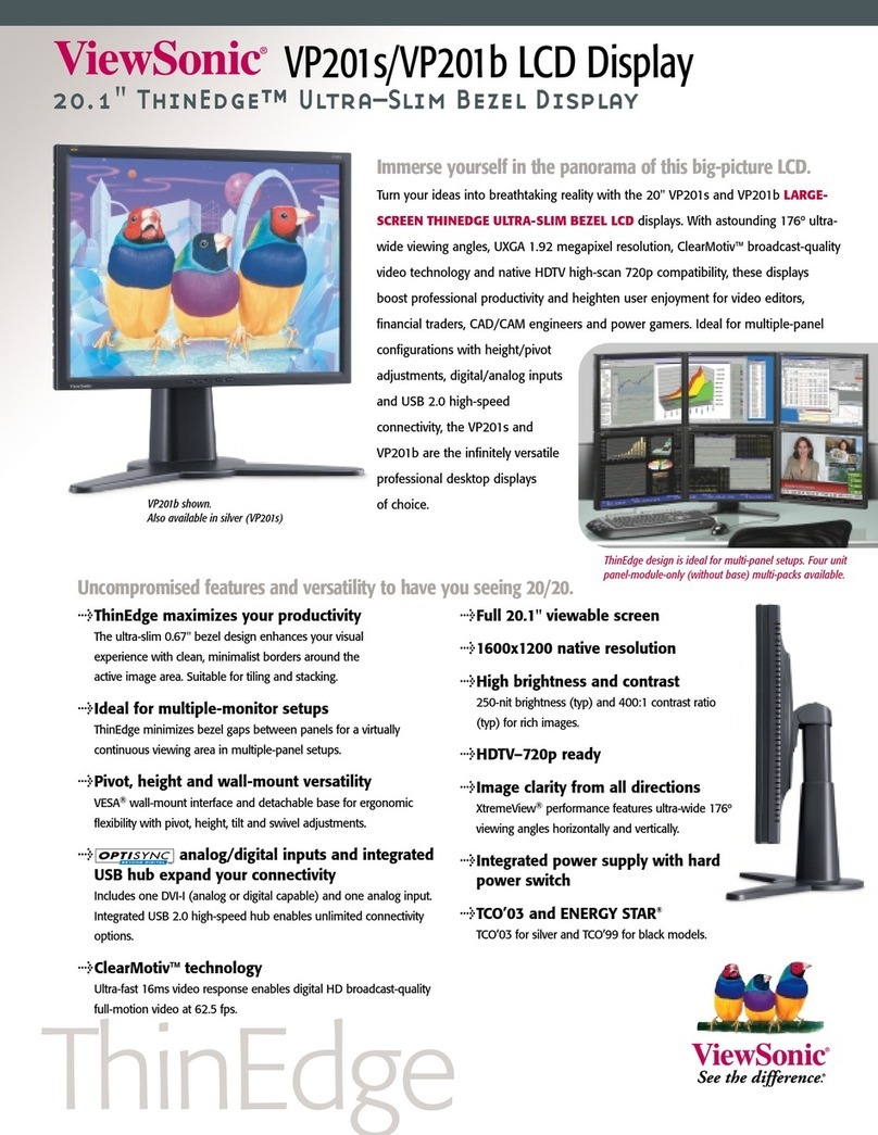 ViewSonic VP201S User manual ViewSonic VP201S User manual