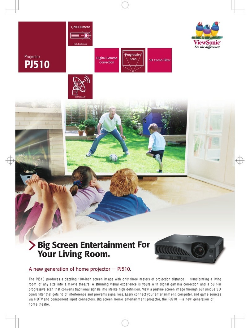 ViewSonic PJ510 - SVGA LCD Projector User manual