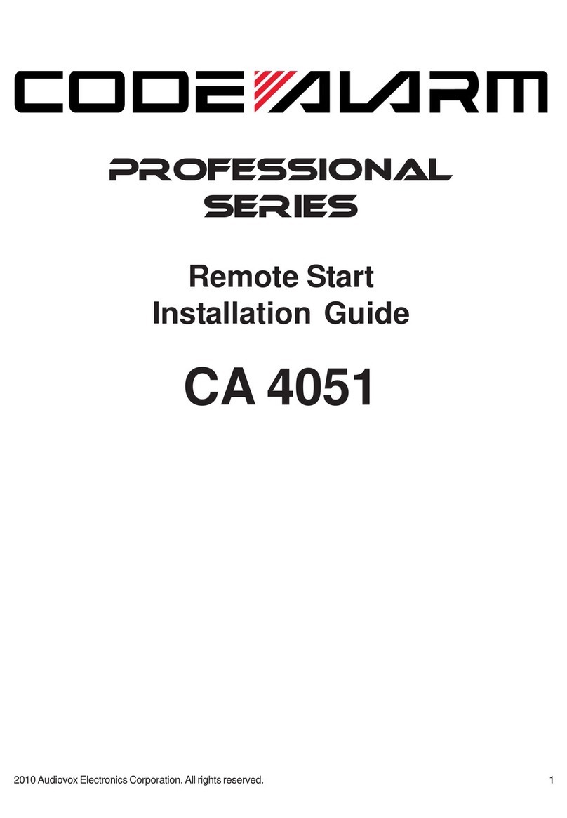Code Alarm CA 4051 installation guide