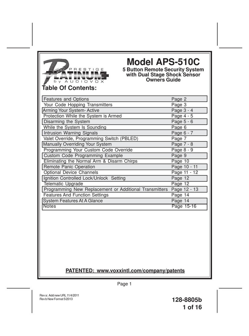 Prestige Prestige Platinum APS-510C owner's guide