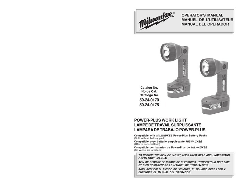 Milwaukee 50-24-0170 Operator's manual