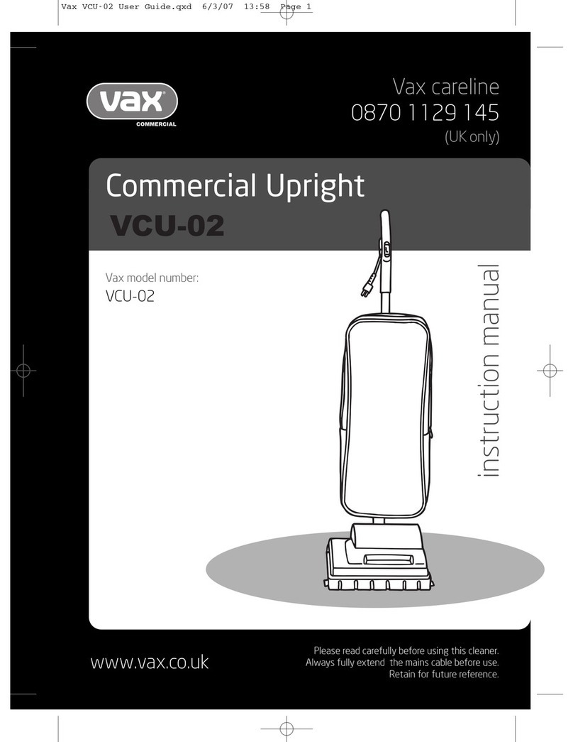 Vax VCU-02 User manual