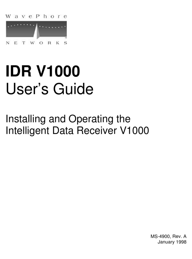 WavePhore Networks IDR V1000 user guide