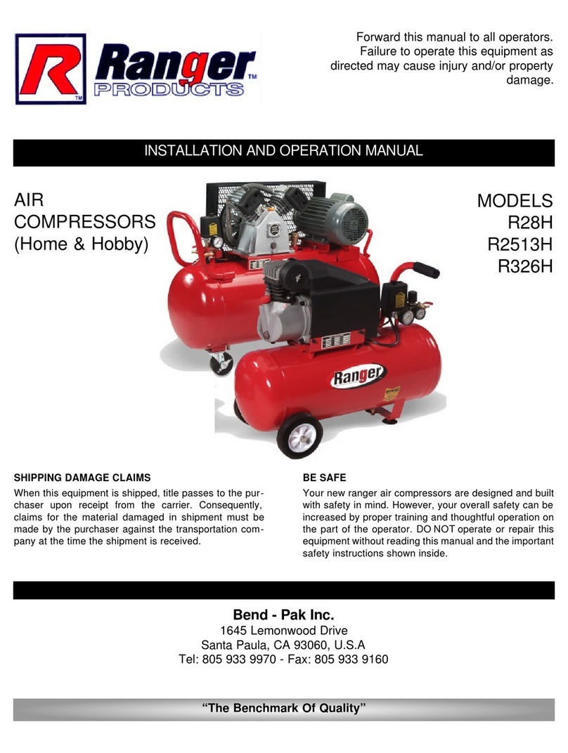 Ranger Products R28H Installation and operation manual