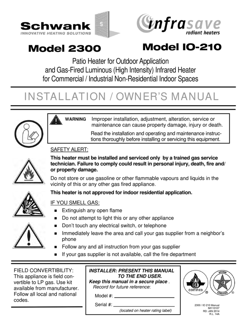 Schwank IO-210 Series Operating instructions