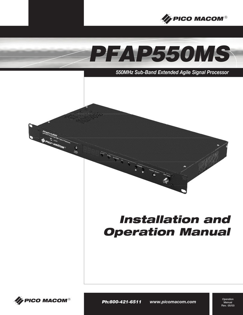 Pico Macom PFAP550MS User manual