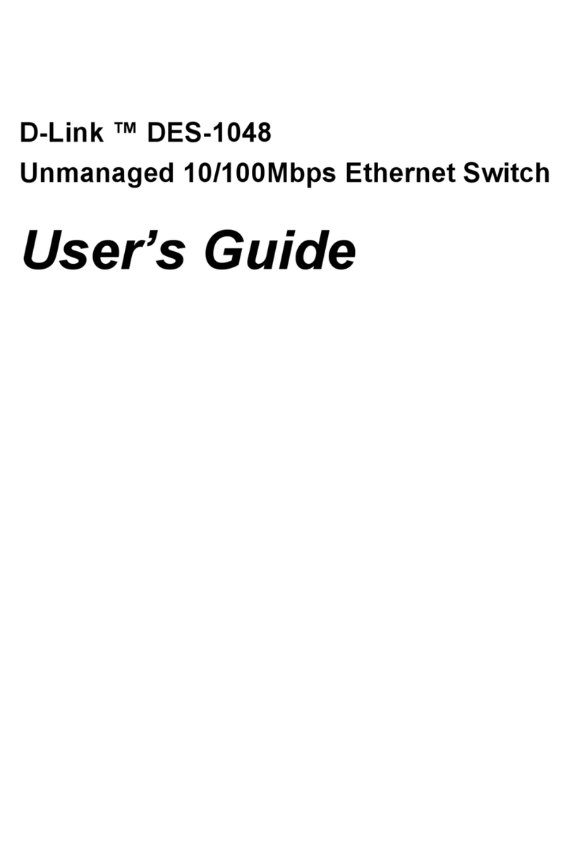 D-Link DES-1048 User manual