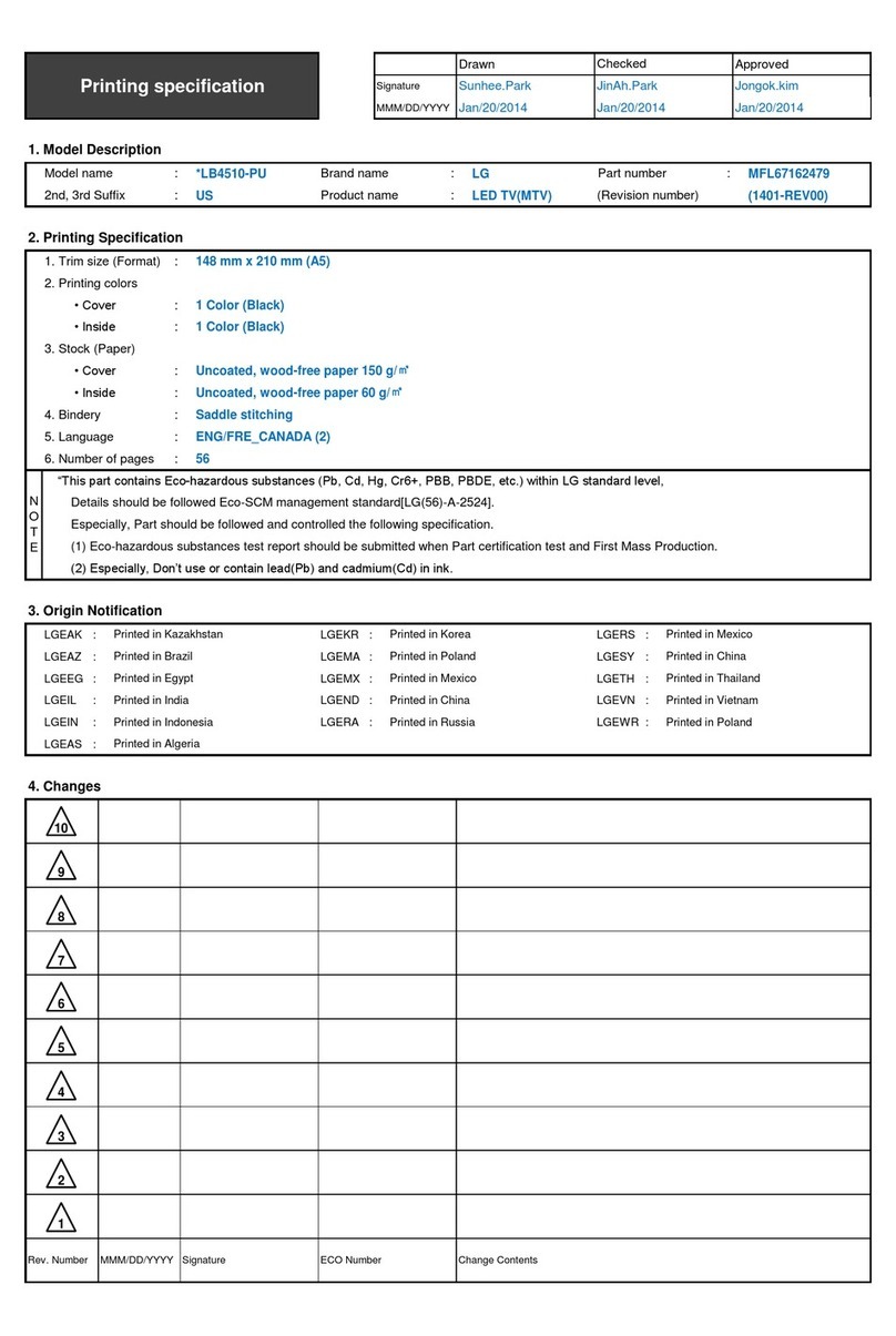 LG 22LB4510 User manual