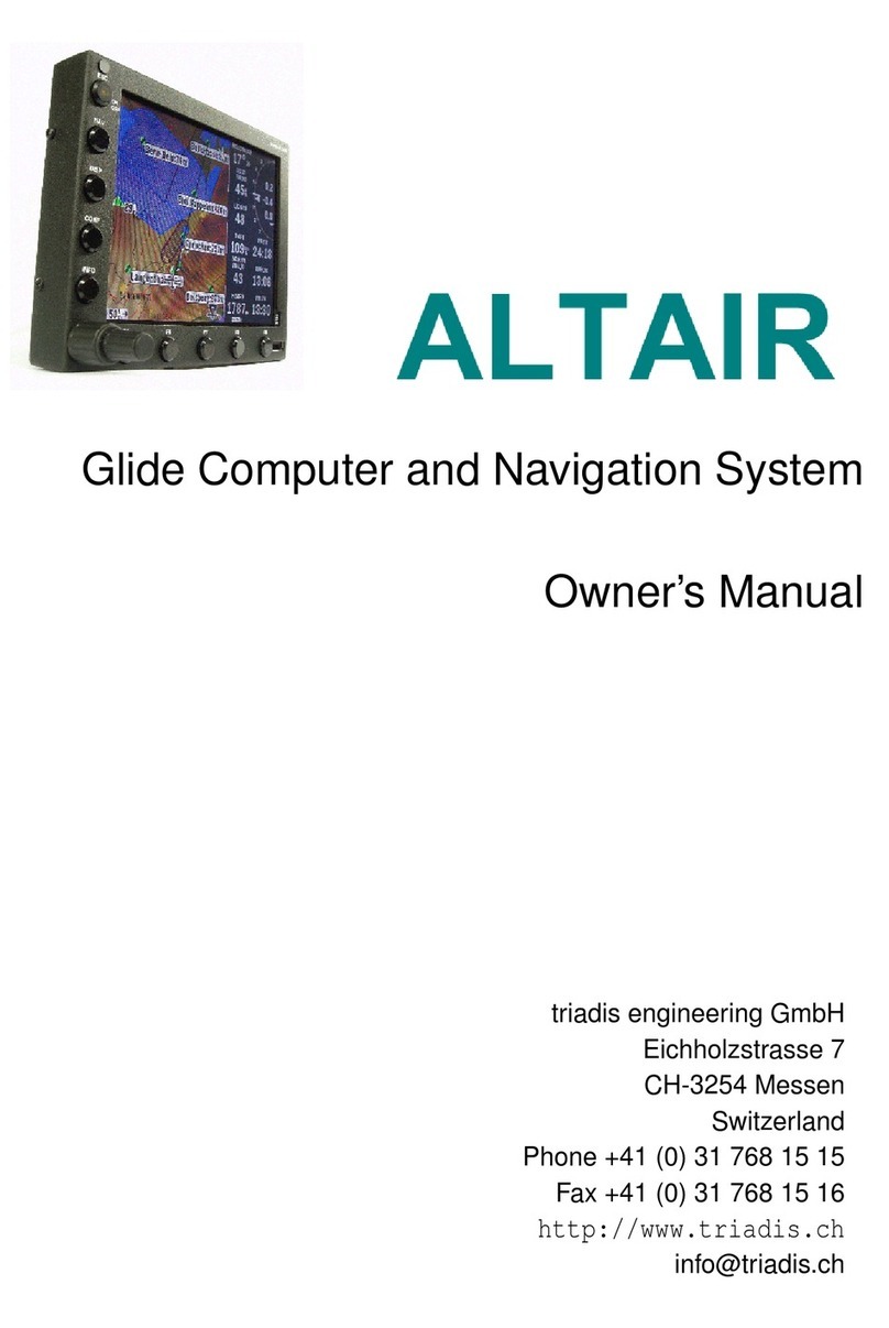 Triadis Engineering Glide Computer and Navigation System owner's manual