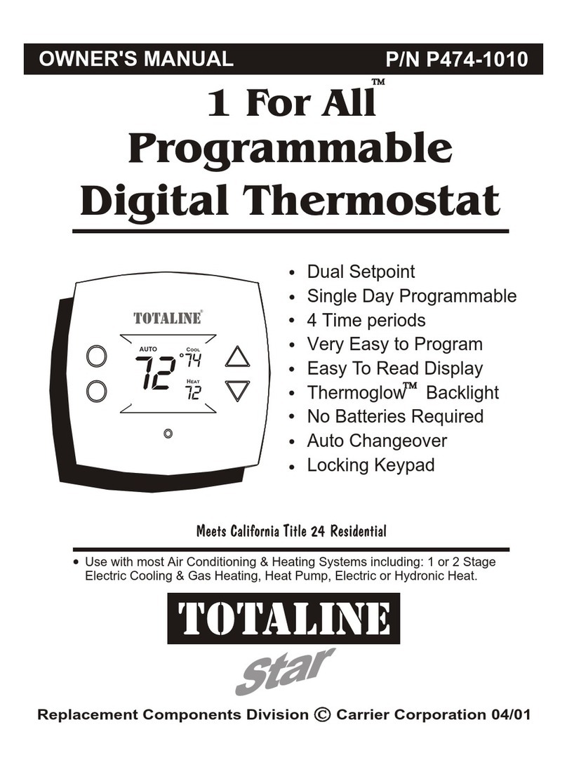 Carrier Totaline Star P474-1010 User manual