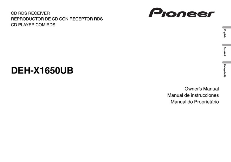 Pioneer DEH-X1650UB User manual