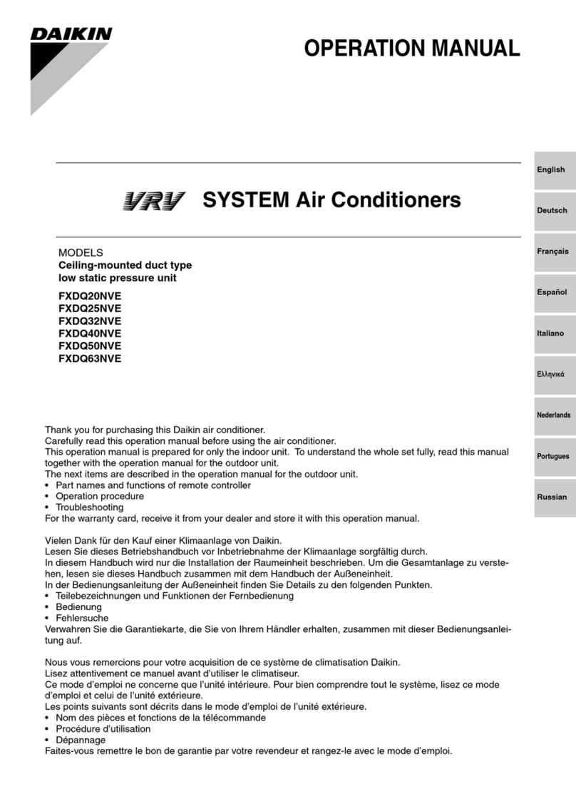 Daikin FXDQ20NVE User manual