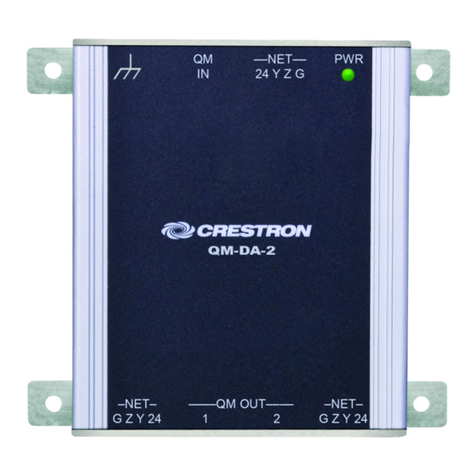 Crestron QuickMedia QM-DA-2 User manual Crestron QuickMedia QM-DA-2 User manual